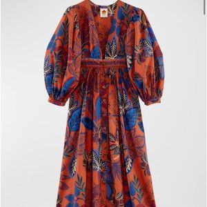 Farm Rio midi boho dress